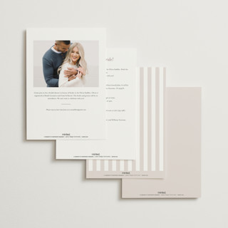 This is a champagne bridal shower invitations with foil pressed by Paper Raven Co. called sweetheart printing on signature in standard