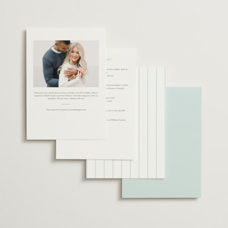 This is a frost bridal shower invitations with foil pressed by Baumbirdy called celebrate printing on signature in standard