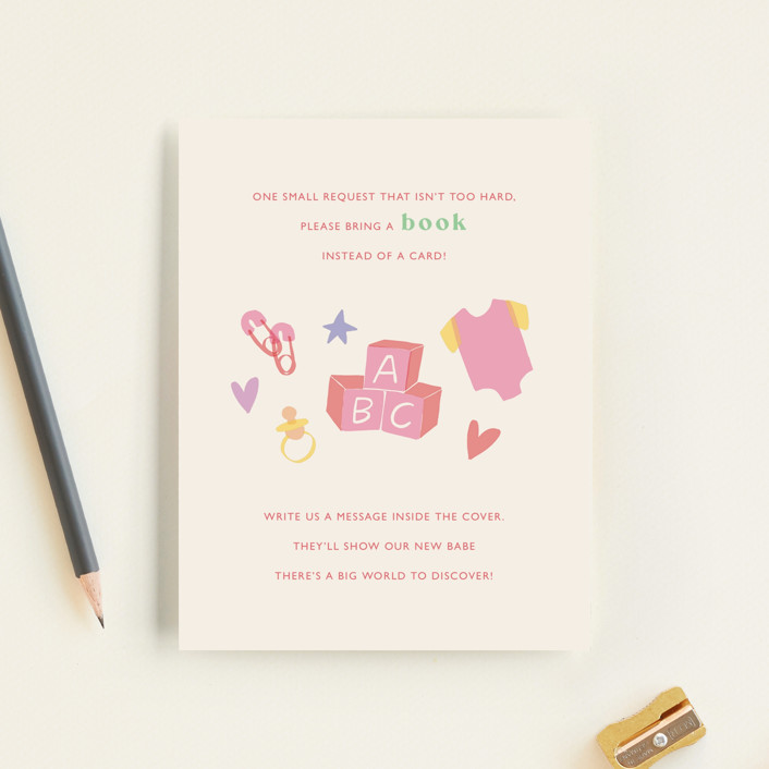 Baby's Trinkets Baby Shower Insert Cards by Chelsea Petaja Minted