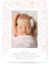 girl birth announcements minted girls birth announcements