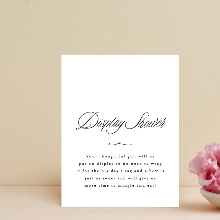 Elegant Bridal Shower Insert Cards by Phrosne Ras Minted