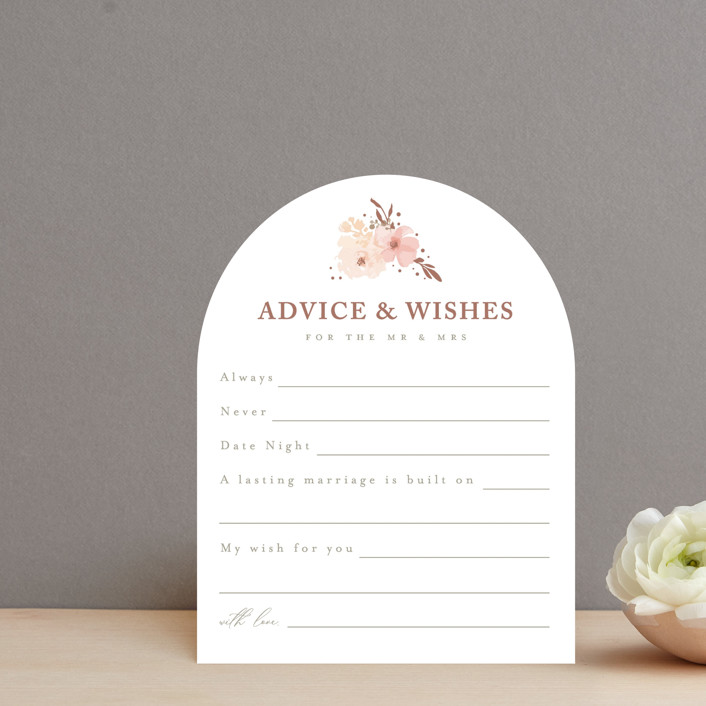 Pretty Blooms Bridal Shower Insert Cards by Caitlin Considine Minted