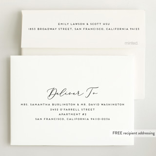 This is a onyx petite birth announcements with standard by Genna Blackburn called first-name basis printing on recycled smooth signature in petite