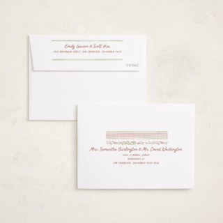 This is a ballet slipper petite birth announcements with standard by Creo Study called cottagecore wallpaper printing on signature in petite