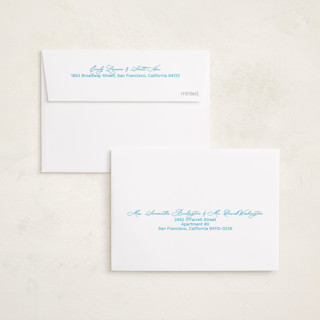 This is a ocean petite birth announcements with standard by Jen Ramsey called congratulations printing on signature in petite