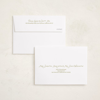 This is a confetti petite birth announcements with standard by Rina Ozum called scandi folk printing on signature in petite