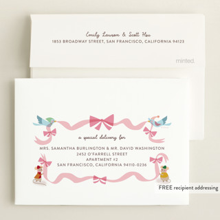 This is a blush petite birth announcements with standard by Lori Wemple called disney cinderella birth announcement printing on signature in petite