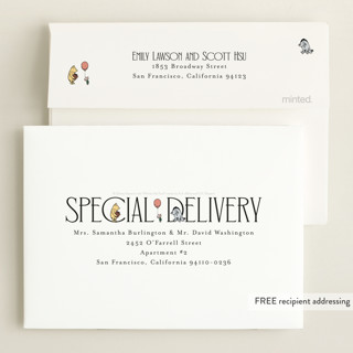 This is a ink petite birth announcements with standard by Heather Schertzer called silly old bear printing on signature in petite