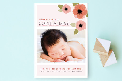 baby announcement postcards