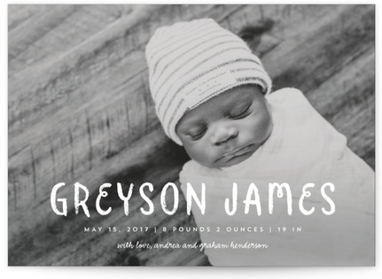 birth announcement postcards