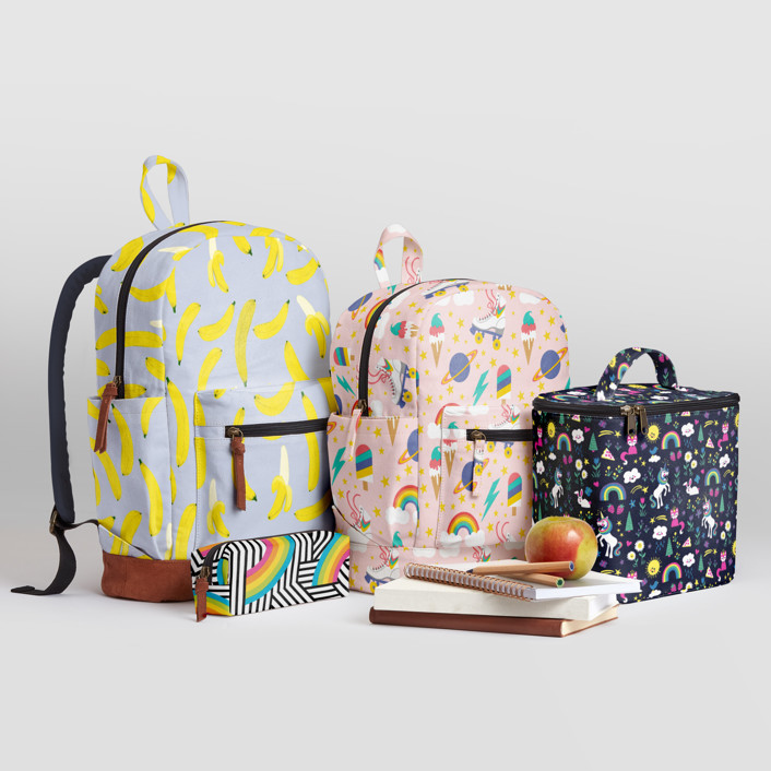 Minted Tropical Abstract Pattern Backpack MIN-004-BPK-007B_A_PZ.jpg main image 2