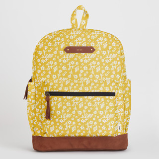 This is a sunshine backpacks by Adrienne Davis called sunny floral in lower case