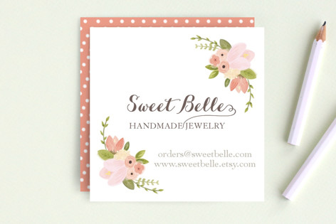 floral business cards