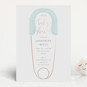 Diaper Pin Foil-Pressed Baby Shower Invitations... | Minted