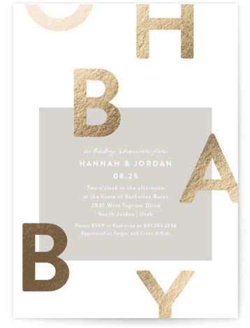 baby shower invitation