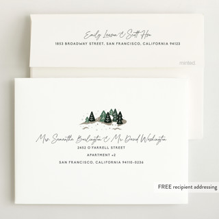 This is a blush foil stamped baby shower invitations with foil pressed by Jennifer Lew called winter bears printing on signature in standard