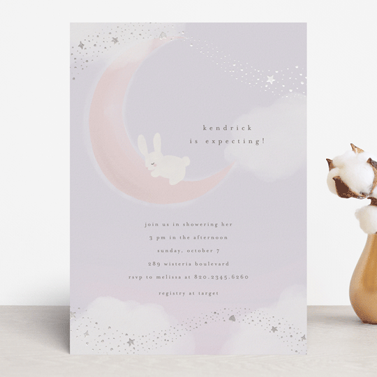 kinako FoilPressed Baby Shower Invitations by Minted