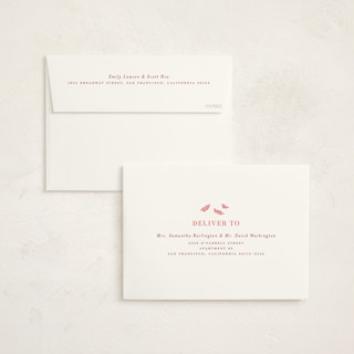 This is a bubblegum foil stamped baby shower invitations with foil pressed by Rebecca Durflinger called autumn toile printing on signature in standard