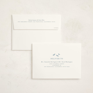 This is a sky foil stamped baby shower invitations with foil pressed by Rebecca Durflinger called autumn toile printing on signature in standard