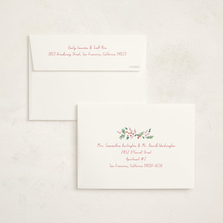 This is a candied foil stamped baby shower invitations with foil pressed by Rebecca Durflinger called festive rocking horse printing on signature in standard