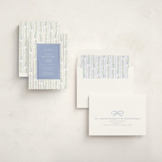 This is a lavender foil stamped baby shower invitations with foil pressed by Erin L. Wilson called dorothy printing on signature in standard