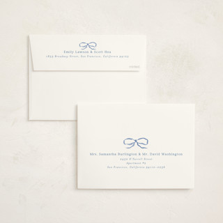 This is a cornflower foil stamped baby shower invitations with foil pressed by Erin L. Wilson called dorothy printing on signature in standard