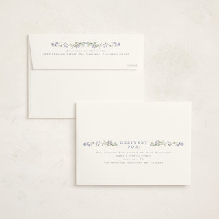 This is a lilac foil stamped baby shower invitations with foil pressed by Erin L. Wilson called lottie printing on signature in standard
