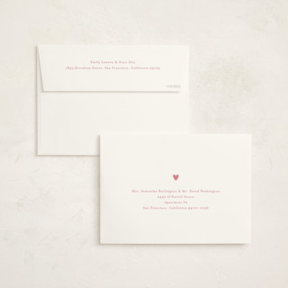 This is a ballet slipper foil stamped baby shower invitations with foil pressed by Stacey Meacham called heartbeat printing on signature in standard