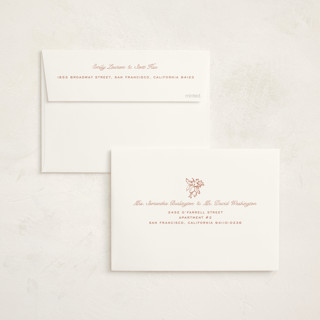 This is a blush foil stamped baby shower invitations with foil pressed by Pati Cascino called ciao baby printing on signature in standard