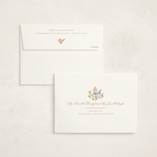 This is a meadow foil stamped baby shower invitations with foil pressed by Brandy Folse called spring awakening printing on signature in standard