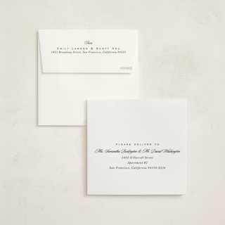 This is a tartan foil stamped baby shower invitations with foil pressed by Lea Delaveris called prep printing on signature in standard