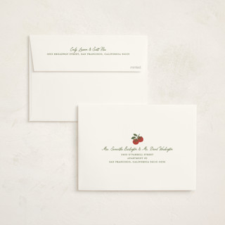 This is a moss foil stamped baby shower invitations with foil pressed by Kelly Watkins called farmers market printing on signature in standard