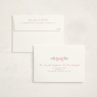 This is a cupcake foil stamped baby shower invitations with foil pressed by Creo Study called little fleur printing on signature in standard