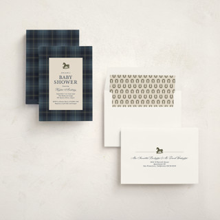 This is a marine baby shower invitations with standard by Kate Ahn called wesley printing on signature in standard