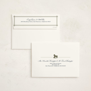 This is a marine baby shower invitations with standard by Kate Ahn called wesley printing on signature in standard