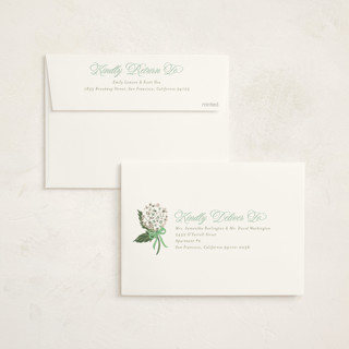 This is a mint baby shower invitations with standard by Jackie Crawford called hydrangea bow bouquets printing on signature in standard