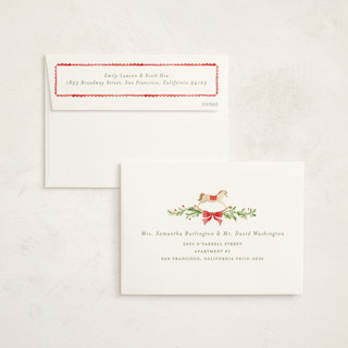 This is a holly baby shower invitations with standard by Sarah Knight called a very merry baby shower printing on signature in standard