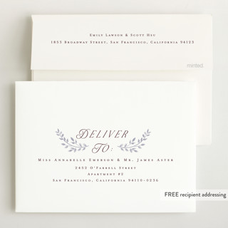 This is a lilac baby shower invitations with standard by Petra Kern called pumpkin stroller printing on signature in standard