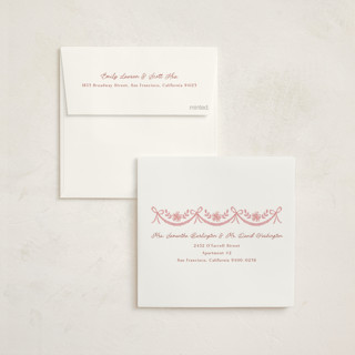 This is a grapefruit baby shower invitations with standard by Laura Hankins called handkerchief printing on signature in standard