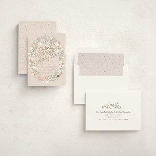This is a sand baby shower invitations with standard by Hannah Williams called twinkle bunny printing on signature in standard