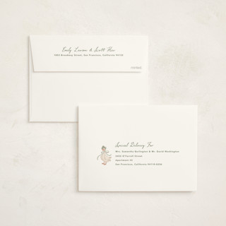 This is a sage baby shower invitations with standard by Kristen Smith called story book frame printing on signature in standard