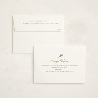 This is a willow baby shower invitations with standard by Vera Lim called whisper printing on signature in standard