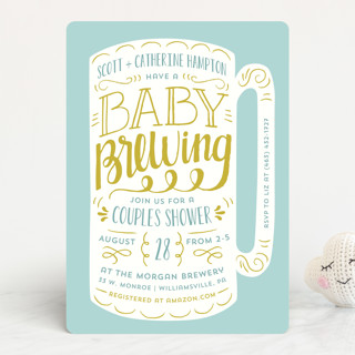 Baby Brewing Shower Invitations By Laura Hank Minted Baby Brewing Shower Invitations