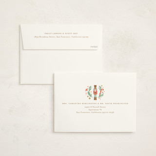 This is a cream baby shower invitations with standard by Jennifer Wick called little sugar plum printing on signature in standard