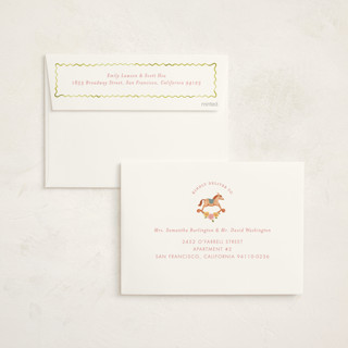 This is a bubblegum baby shower invitations with standard by Sarah Knight called wave printing on signature in standard