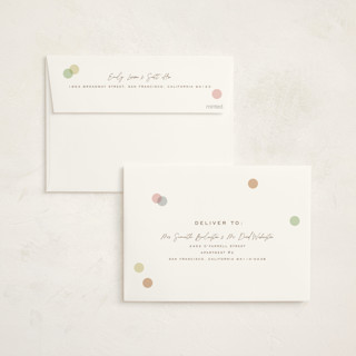 This is a wildflower baby shower invitations with standard by Pixel and Hank called polka pop printing on signature in standard