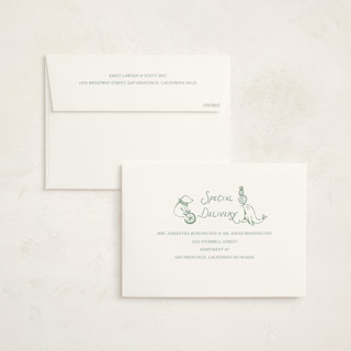 This is a pistachio baby shower invitations with standard by Kartika Paramita called animal circus toile printing on signature in standard