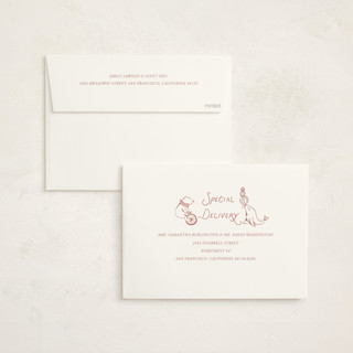 This is a powder blush baby shower invitations with standard by Kartika Paramita called animal circus toile printing on signature in standard