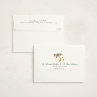 This is a forget-me-not baby shower invitations with standard by Jamie Alexander called hey, diddle diddle printing on signature in standard