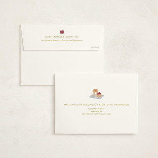 This is a blueberry baby shower invitations with standard by Natalie Rae called apple orchard printing on signature in standard